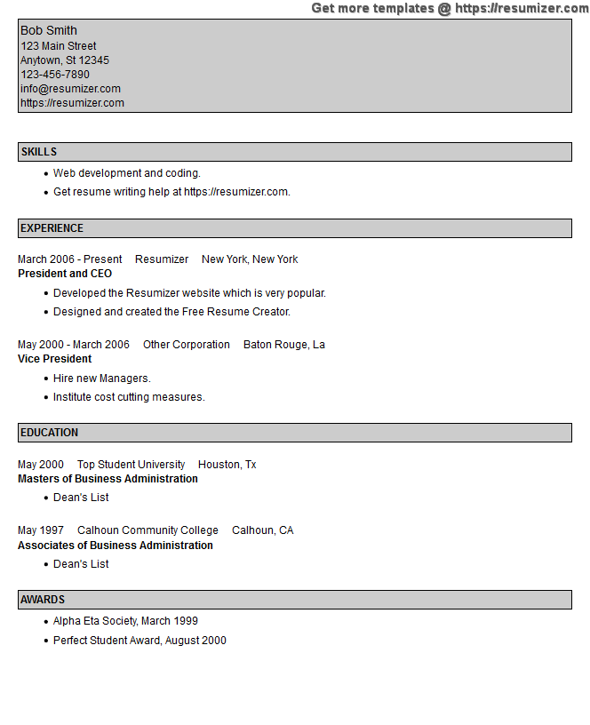 custom resume example style 24
