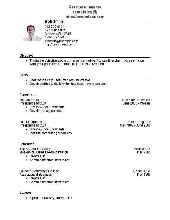 Standard font style for resume