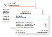 free resume business cards