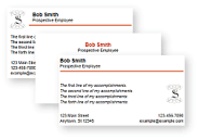 Resume business card