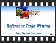 reference page writing