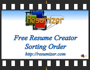 resume sort order