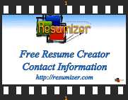 resume contact info video