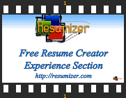 resume experience video